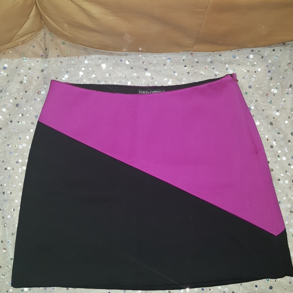 Dolce & Gabbana 2 tone mini skirt